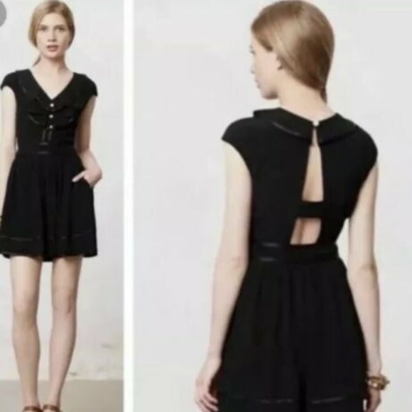 Anthropologie Pants - 3/$25 Anthro Elevenses Black Short Romper 2